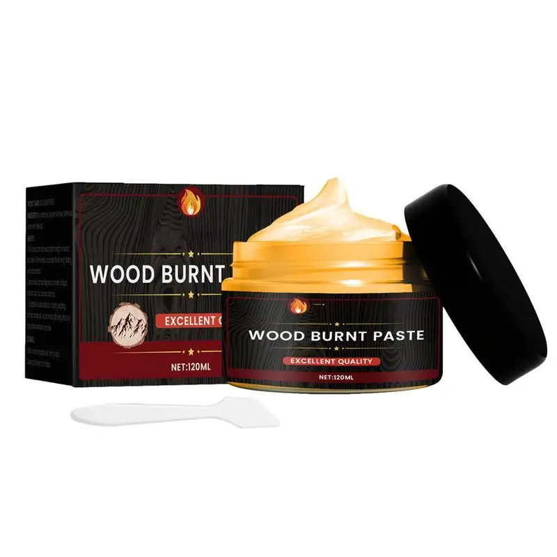 Wood Burning Gel Burn Paste Easy To Apply Combustion Gel Multifunctional DIY Pyrography Accessories For Camping Leather