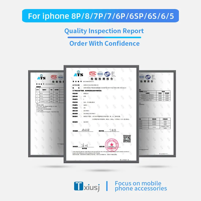 شاشة OLED LCD لهاتف iPhone 5 5s 6 6S 7 7P 8 8P LCD iPhone استبدال الشاشة 100% اختبار شاشة عرض عالية الجودة iPhone 7 8