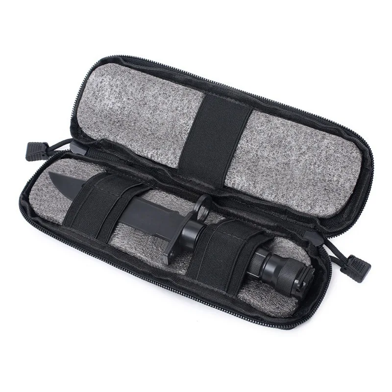 Tactical Molle Knife Pouch EDC Tool Knives Holder Hunting Accessories Outdoor Sports Hiking Camping Hunting Flashlight Holster