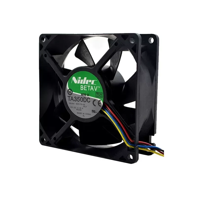 Original NIDEC TA350DC M35172-35 9032 12V 0.55A Main Board Speed Regulating Cooling Fan for Industrial Equipment
