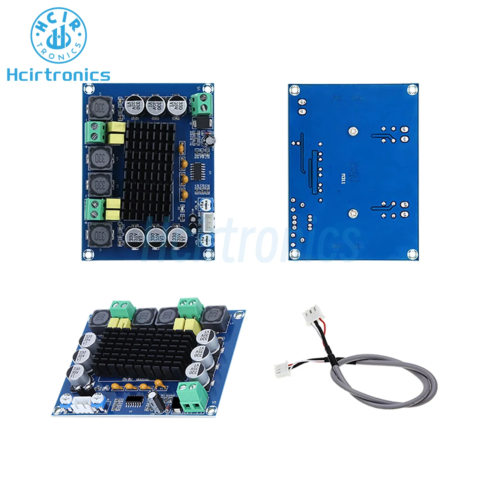 XH-M543 TPA3116 D2 12V 24V 120W*2 Dual Channel Digital Power Audio Amplifier Board 120Wx2 TPA3116D2