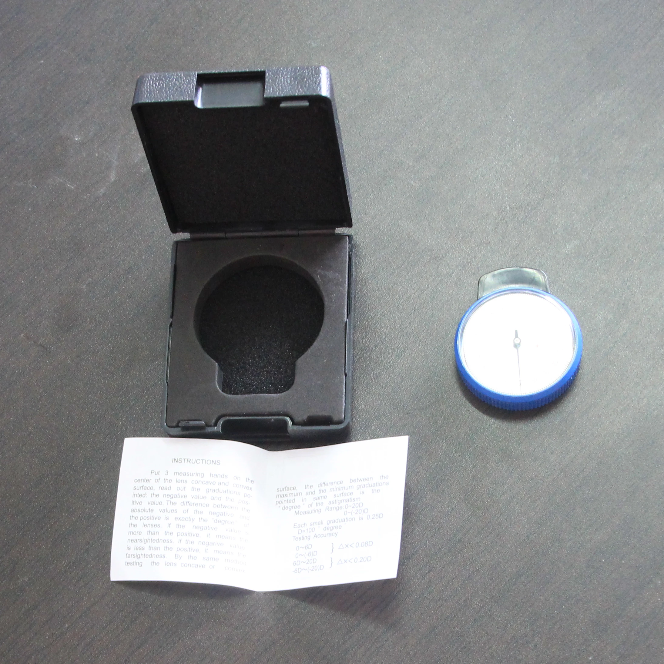 Reflex N1.53 Lens Radiation Meter | Lens clock +/-20 Diopter | Mechanic Lens Clock
