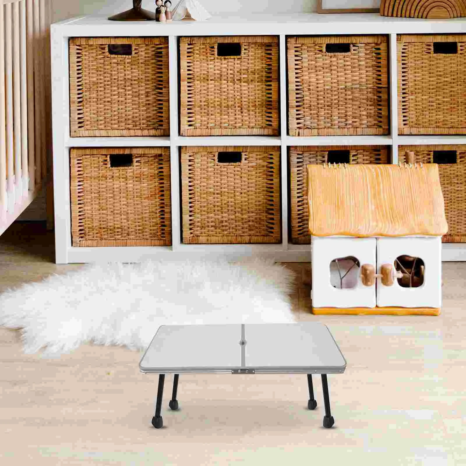 4 Pcs Furniture Table Legs Folding Dining Work Brace Office 1450X400X320CM Wrought Iron Adjustable for Desk