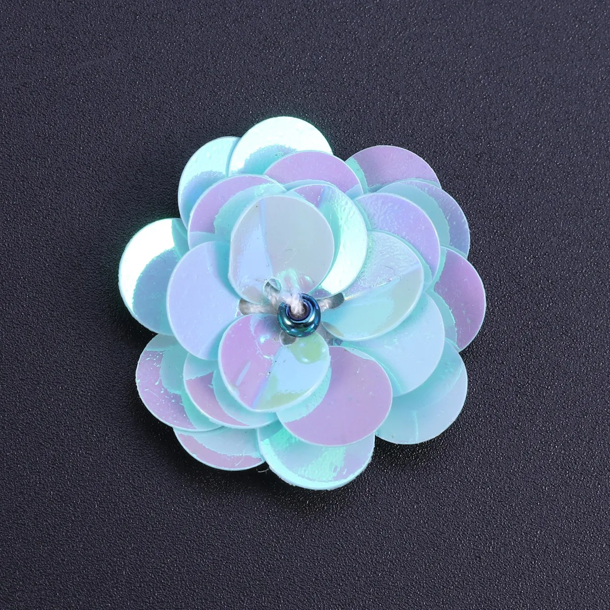 

Beaded Flowers Sequins Craft Making Garment Accessories Colorful Loose Newborn Toddler Girls Party Birthday Embellishment