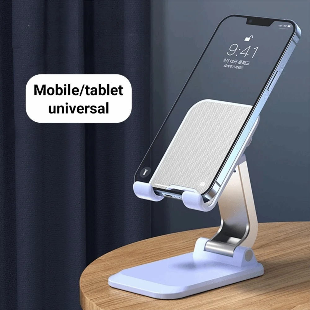 

New Retractable Mobile Phone Holder Stable Anti Shaking Desktop Metal Stand Folding Portable Tablet Bracket