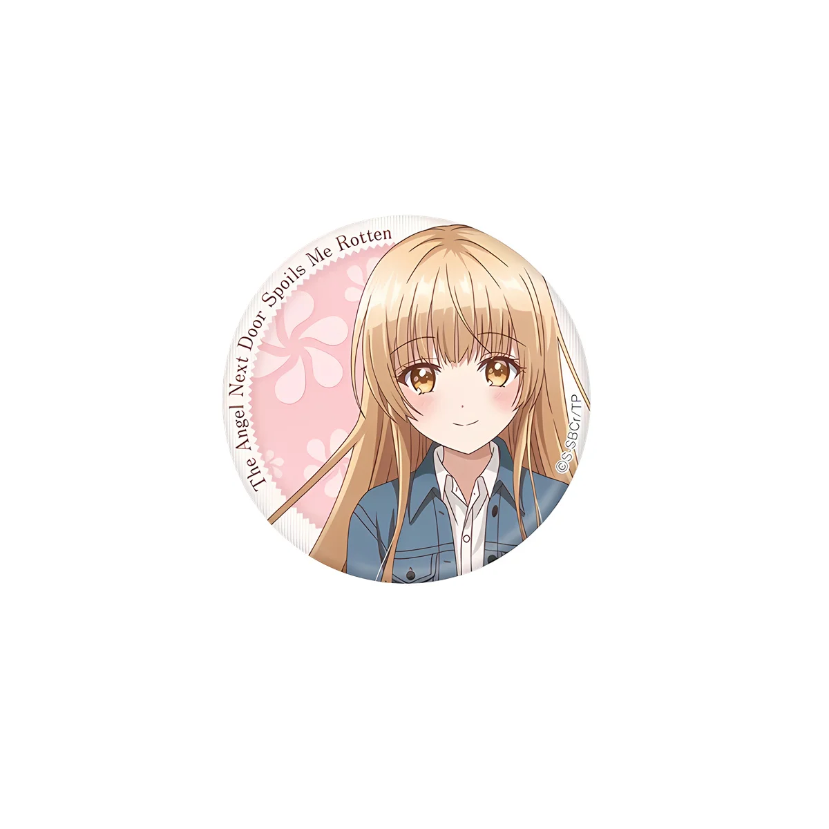 

58mm Anime About Me Being a Loser by the Angel Next Door Cosplay COSTUME Badge Pin SPTE Tinplate Brooch﻿ Prop Gilf