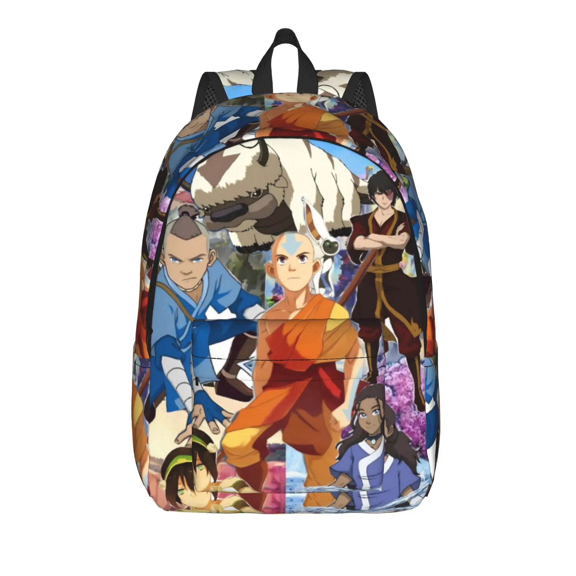 Zuko Aang Toph Katara Appa  Backpack for Men Women High School Travel Daypack Avatars Airbende Anime Laptop Computer Canvas Bags