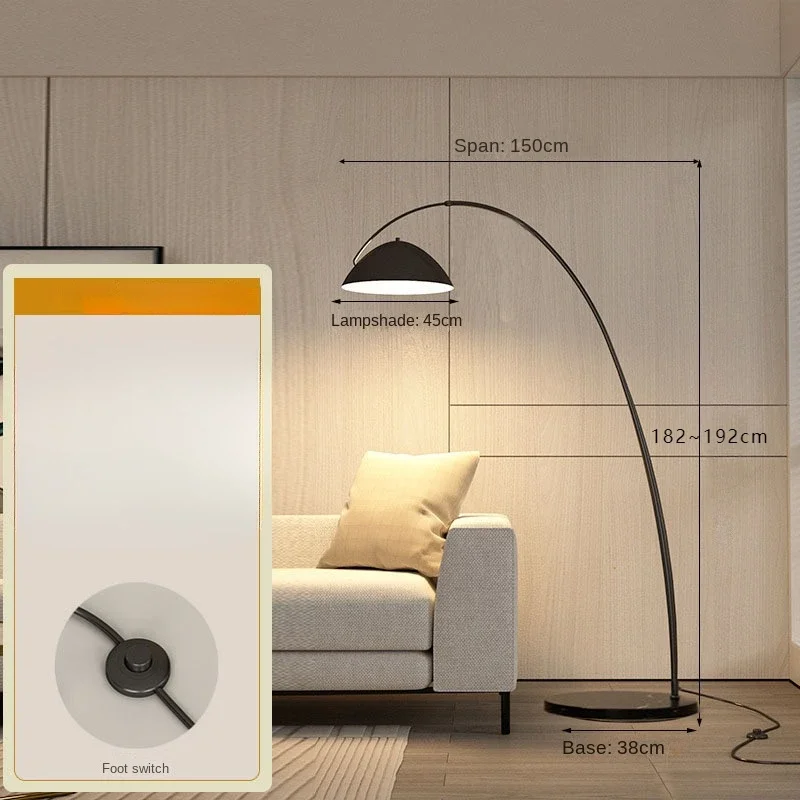 Imagem -05 - Nordic Luxury Iron Fishing Luz Wraps e Wars Sala Sofá Canto Atmosfera Lâmpada Art Floor Lamp Design Minimalista