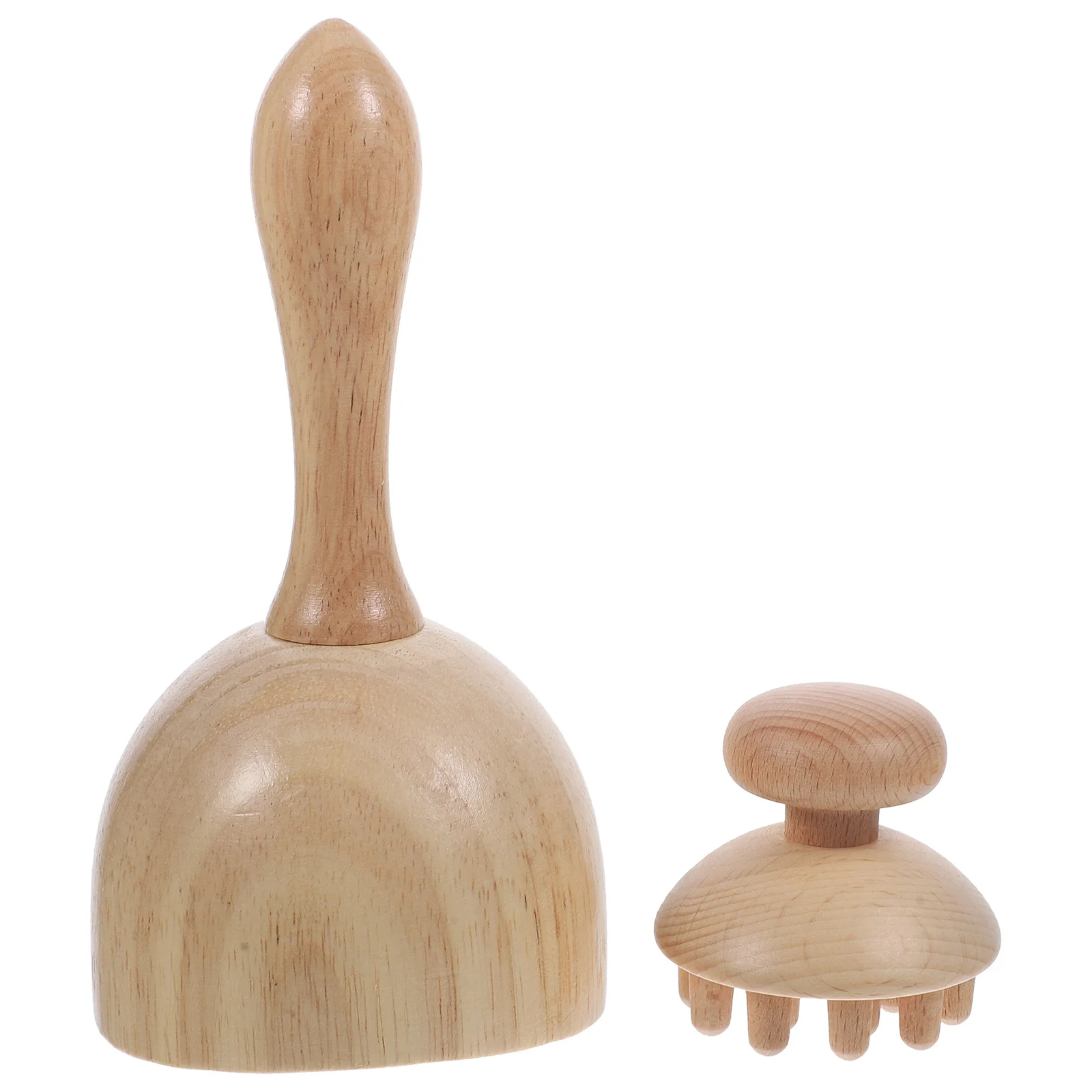 

1 set 1 Set Of Wooden Massager Tool Body Sculpting Scraper For Back Neck Shoulder Muscle Relief Head Thigh Home Travel Use