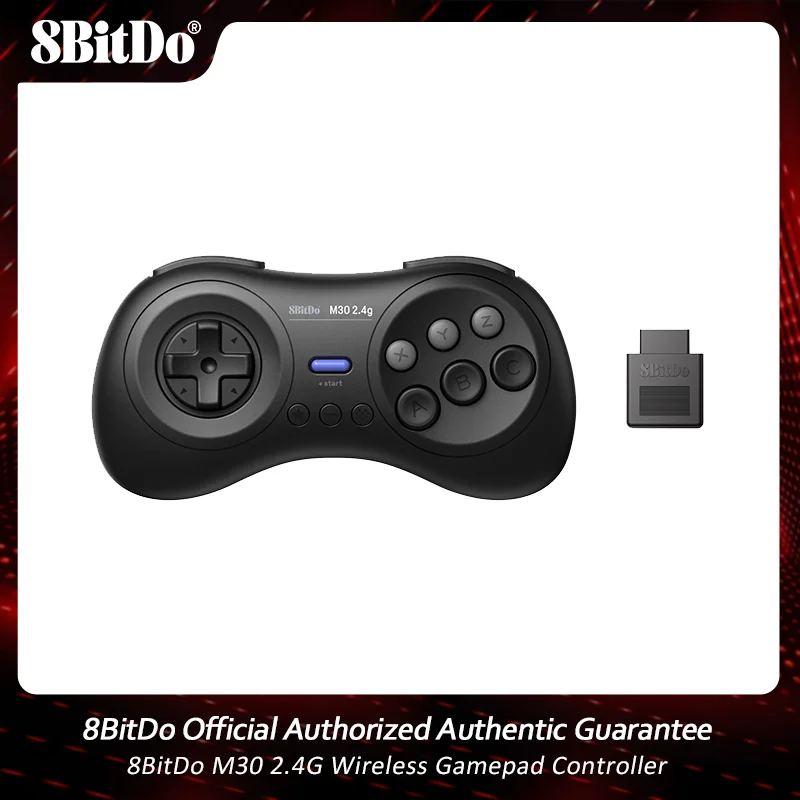 

8BitDo M30 2.4G Wireless Gamepad Controller for the Original Sega Genesis and Sega Mega Drive - For Sega Genesis Game Control