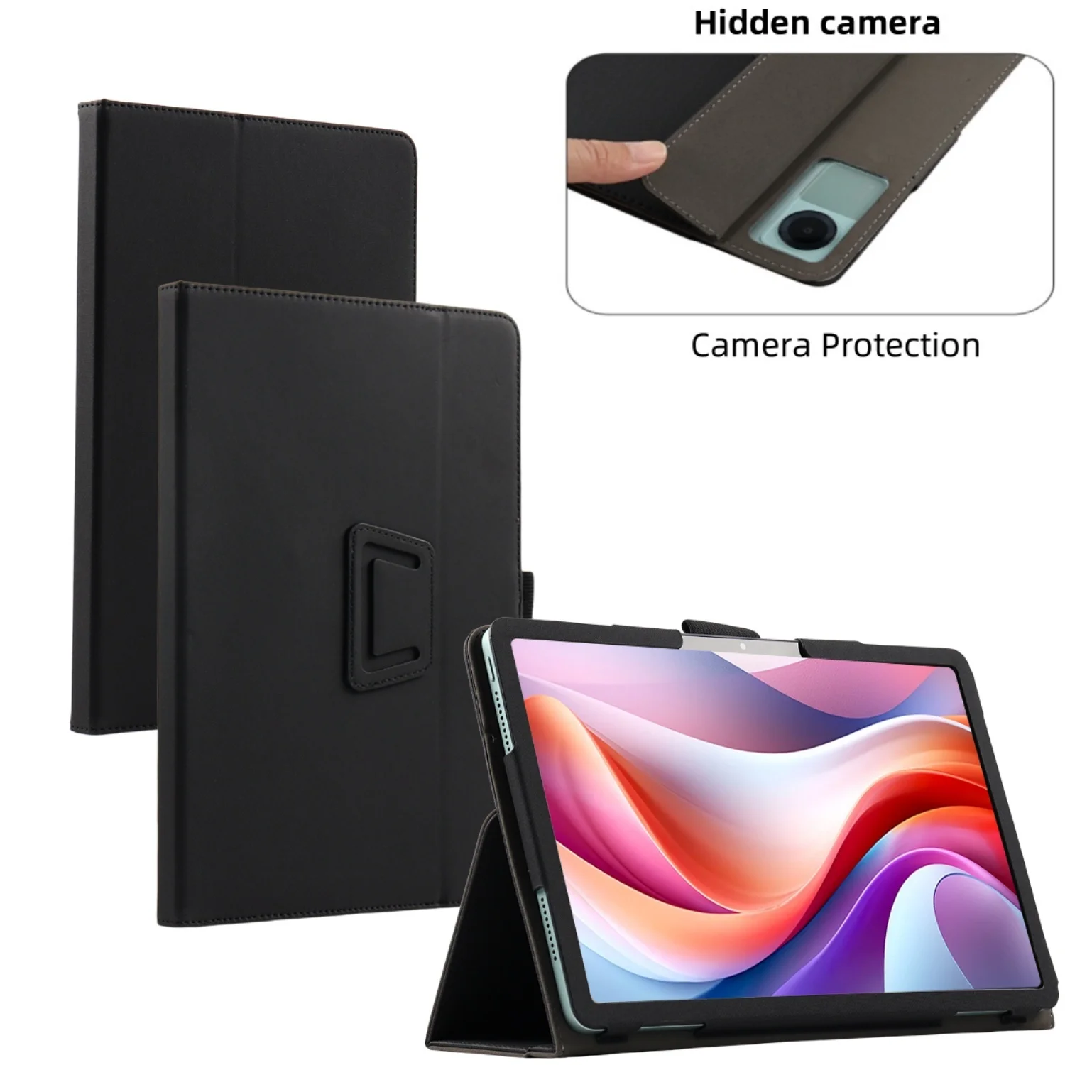 Flip Cover for Chuwi HiPad 11 AuPad Tablet Case 10.95 Inch 2024 Release Pu Leather Case with Hand Strap & Folding Stand