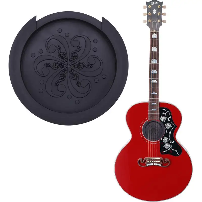 Soft Silicone Guitar Soundhole Cover Feedback Eliminator Soft Silicone Guitar Hole Plug Feedback Buster Acoustic Guitar