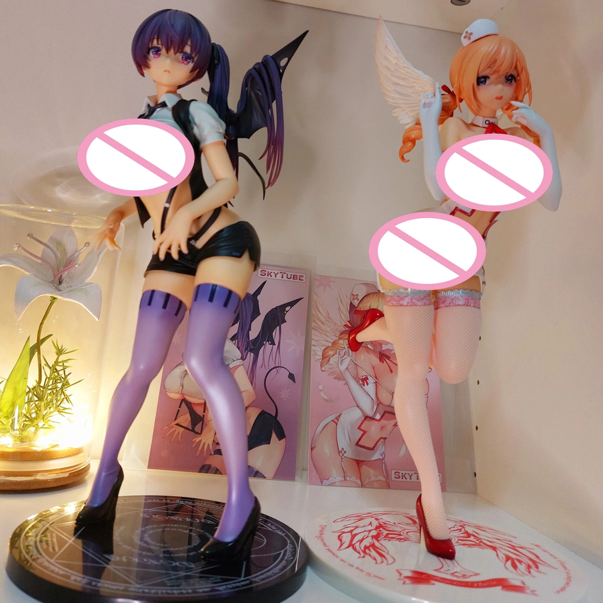 

25CM Skytube Alphamax Small Devil 1/6 Sexy Girl Anime Action Figures PVC Hentai Collection Doll Model Toys Gift Figurine