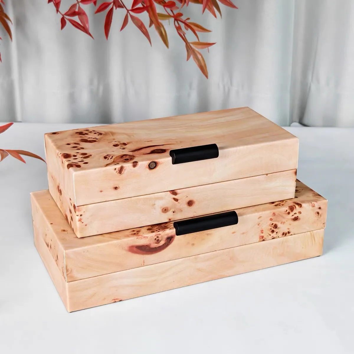 

Современная роскошная кожаная шкатулка для драгоценностей, домашняя настольная декоративная коробка-органайзер для колец, серег, ожерелий