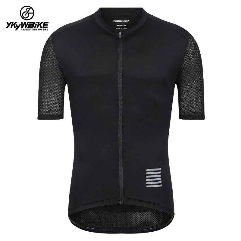 YKYW Sommer Herren Pro Kurzarm Radtrikot Atmungsaktive gelbe Shirts MTB Maillot Rennen Rennrad Tops Fahrradbekleidung – Detail 6