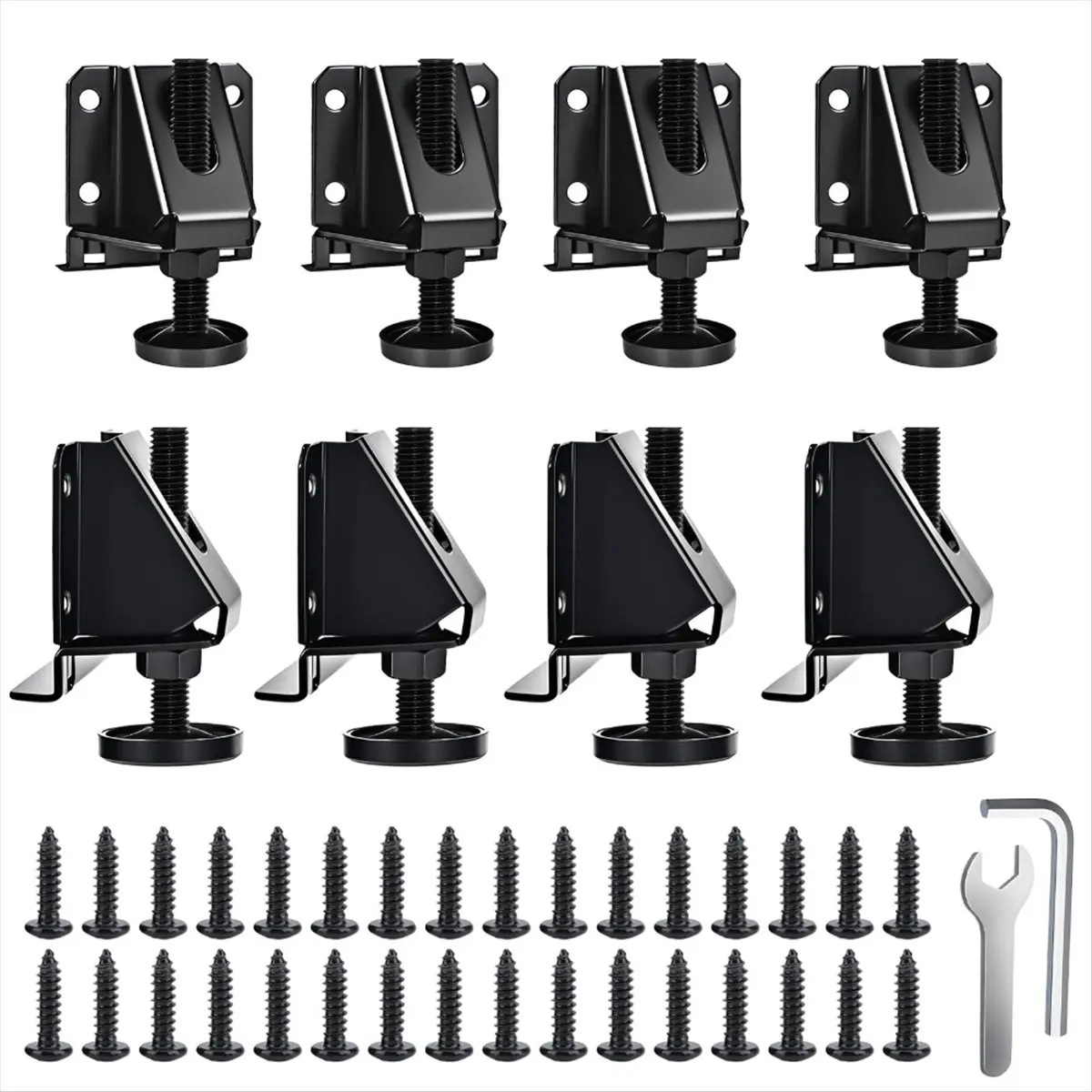ABNH Heavy Duty Leveling Feet, 8 Pack Adjustable Furniture Levelers with 2640 LB Capacity, 2Inch Height Adjustment