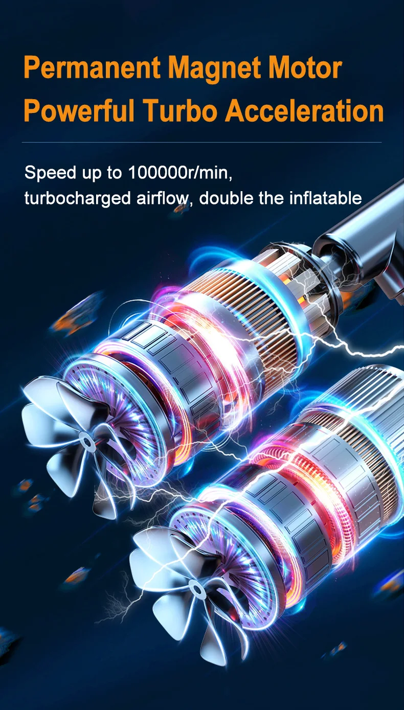 All-in-One-Auto-Starthilfe und Luftkompressor, 1200 A, 150 PSI, 12 V, automatischer Reifenfüller mit Powerbank, Notfallset – Detail 4