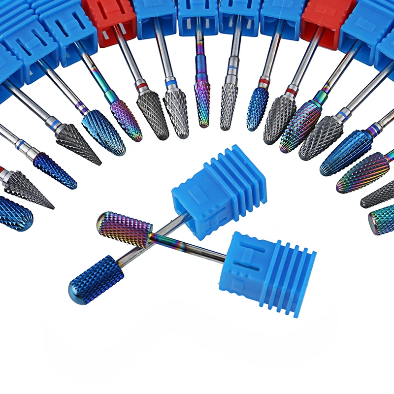 Foret à ongles électrique en carbure de tungstène, fraise pour Machine de manucure, accessoires pour ongles, dissolvant de vernis Gel, outils pour ongles