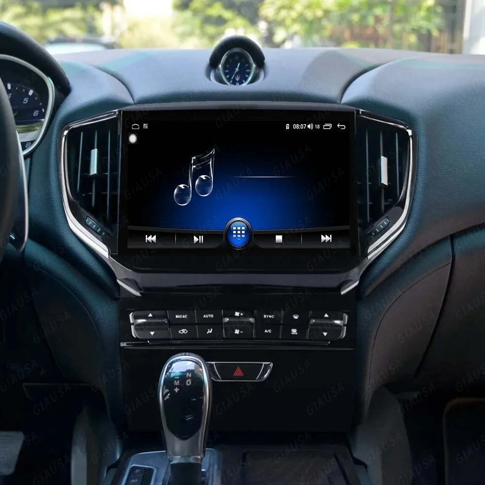 راديو السيارة لمازيراتي جيبلي 2013-2016 أندرويد السيارات Carplay الملاحة مشغل وسائط متعددة ستيريو رئيس وحدة شاشة تعمل باللمس واي فاي #6