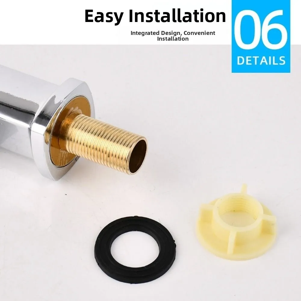 

Одиночный смеситель для раковины для холодной ванной комнаты, многофункциональный современный очиститель воды из АБС-пластика, безопасный серебряный смеситель для раковины на палубе, туалетный зал