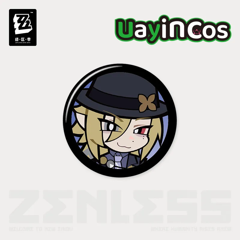 

8 шт. в наличии, оригинальная безводная зона Zero Hugo Vlad Yixuan Pan Yinhu Ju Fufu жесть, значок, брошь, орнамент, аниме-игра, игрушка для детей G