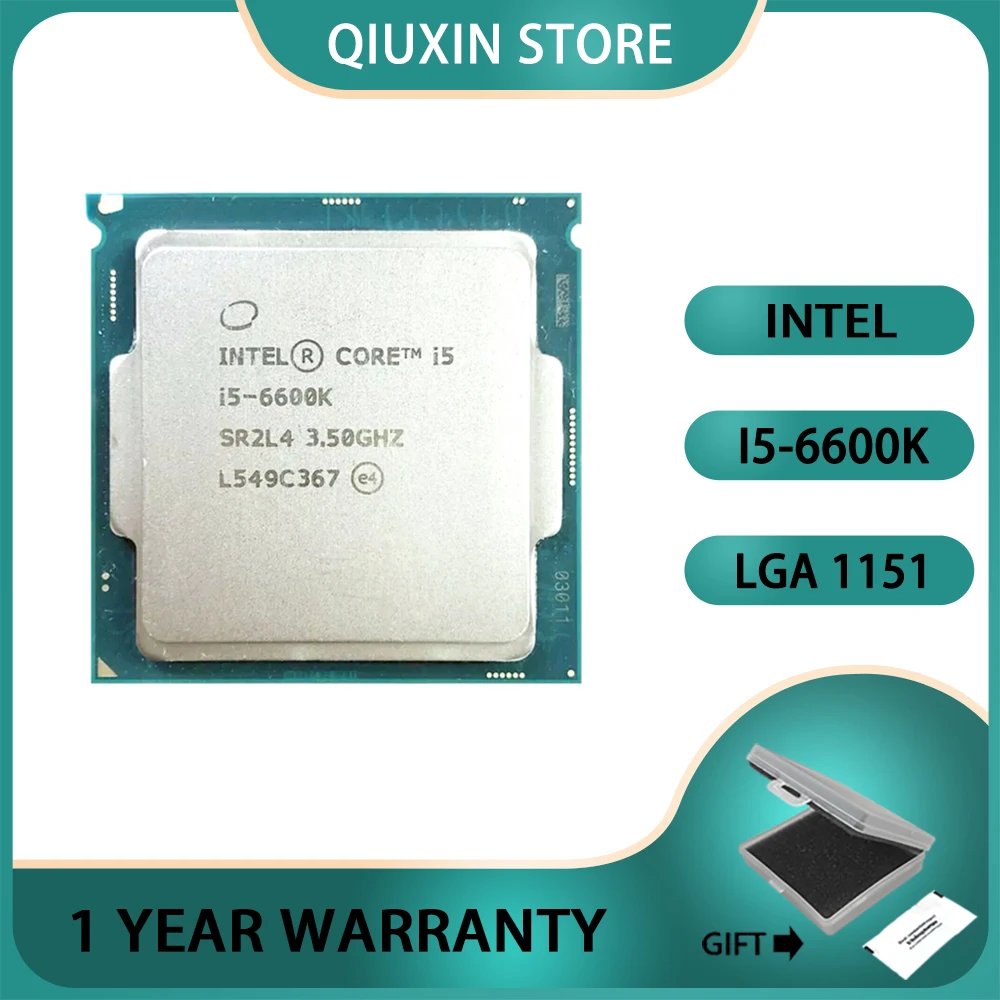 

CPU 3.5 GHz Quad-Core Quad-Thread LGA 1151,Intel Core i5-6600K i5 6600K Processor 6M 91W