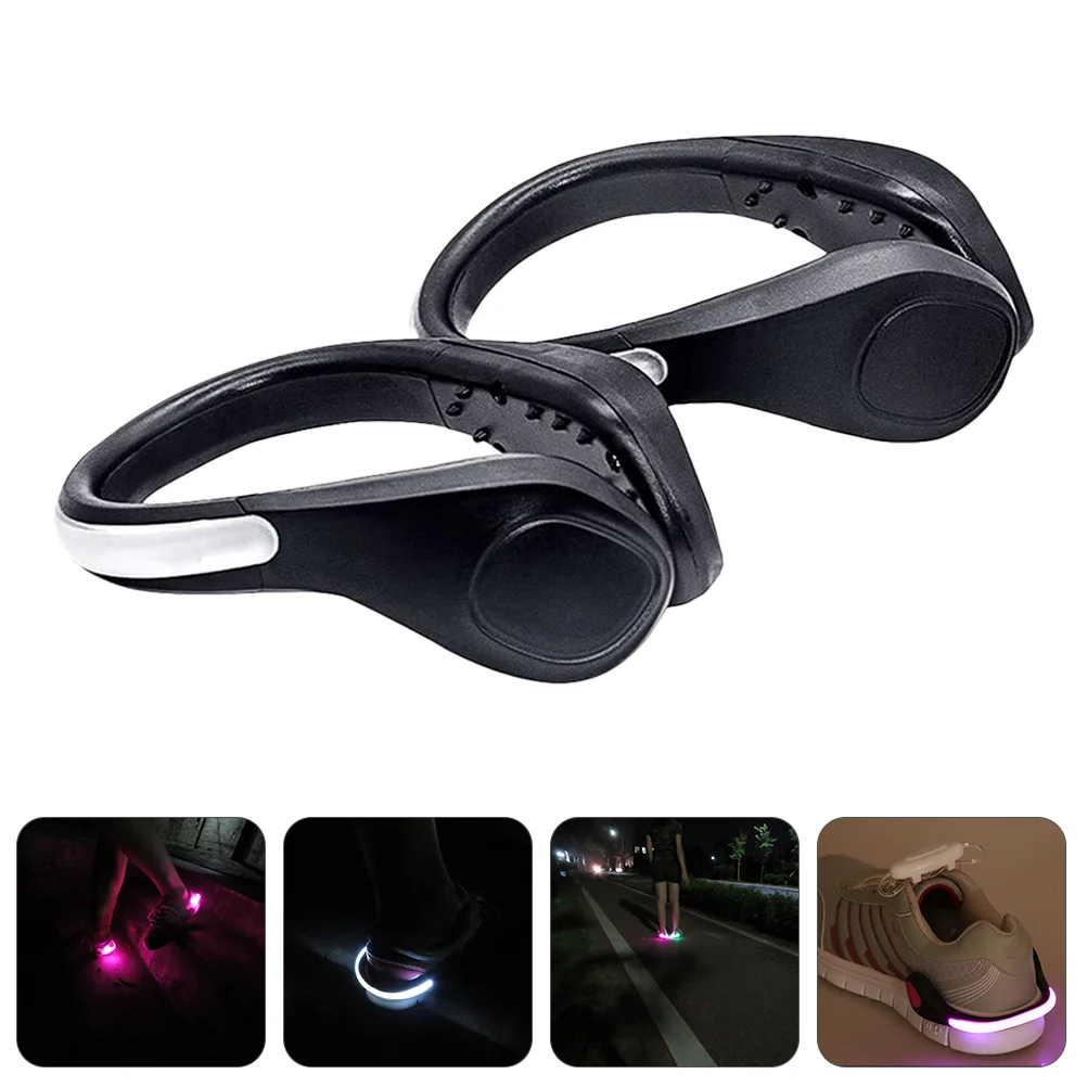 2 Pcs High Visibility Running Accessories Luminous Shoe Clip Night Lights Golf Shaft Extender