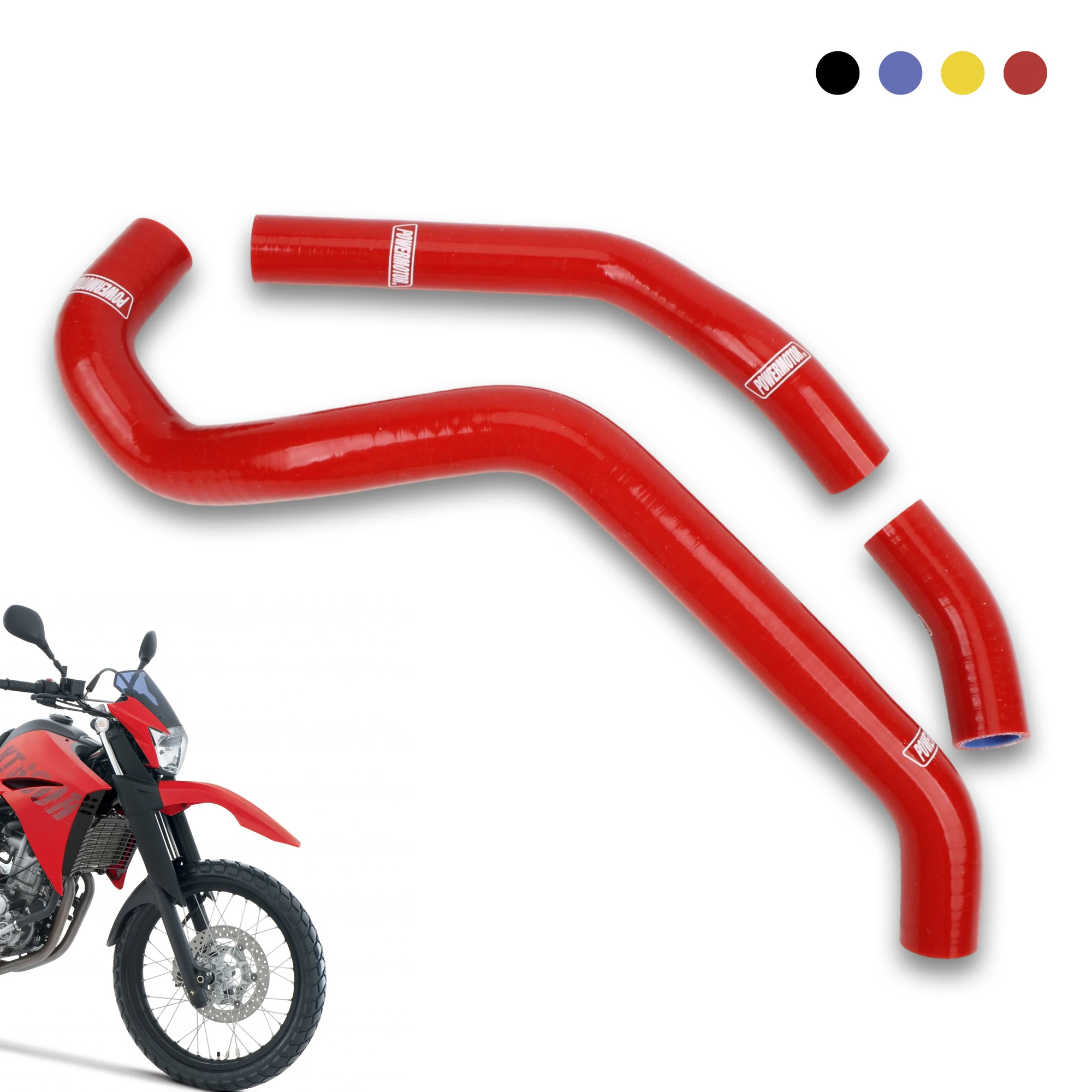 Motorcycle Silicone Coolant Radiator Hose Water Cooling Pipe Kit For Yamaha XT660 04-14 High Temperature Resistant ﻿Accessories