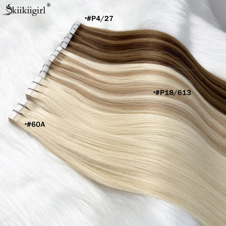 Mini Máquina de Extensiones de Cinta kiikiigirl Remy Piel Tejido Adhesivo Blanco para Salón Alta Calidad 5
