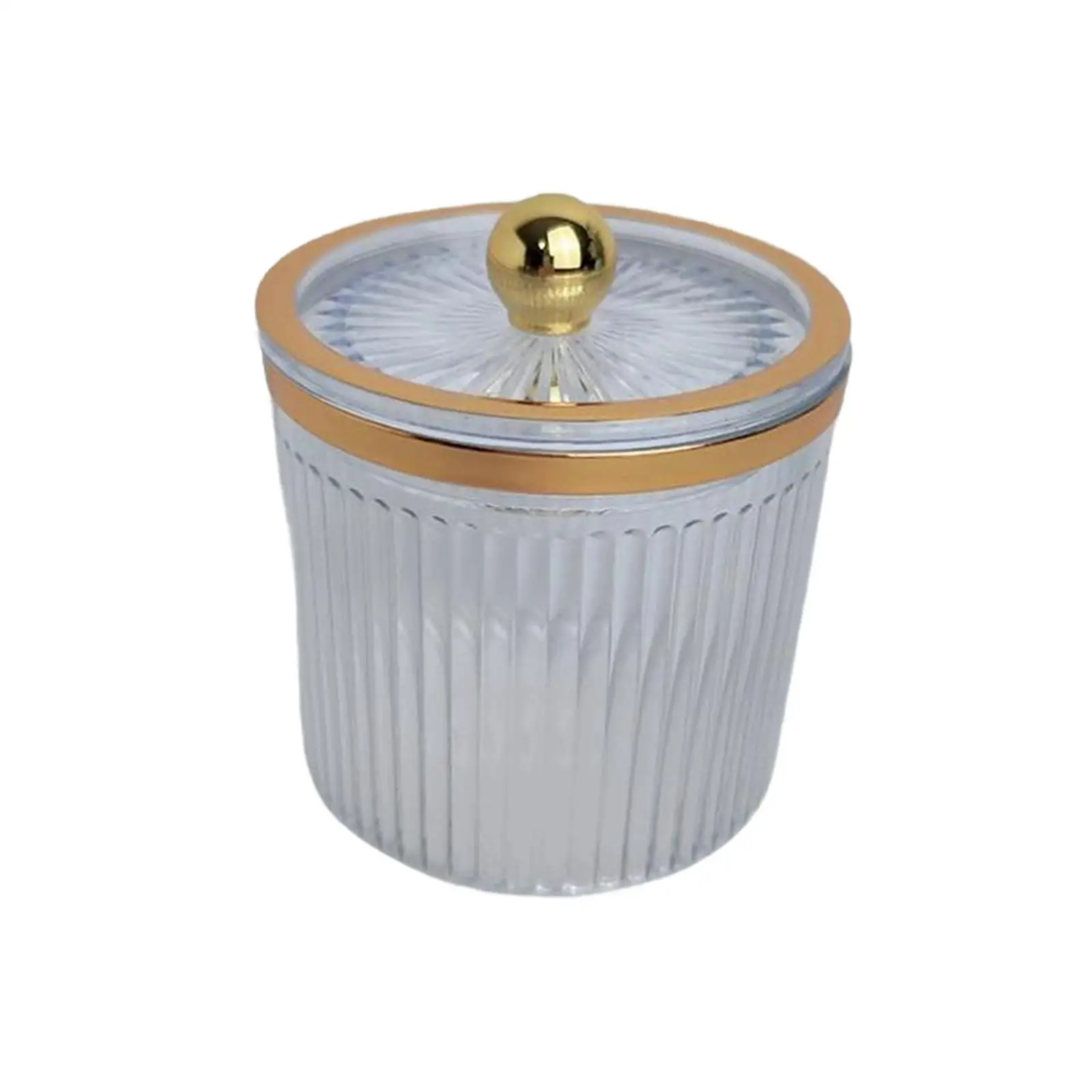 Makeup Cloth Swab Pad Holder Cloth Swab Storage Canister Transparent Qtip Dispenser for Bathroom Dresser