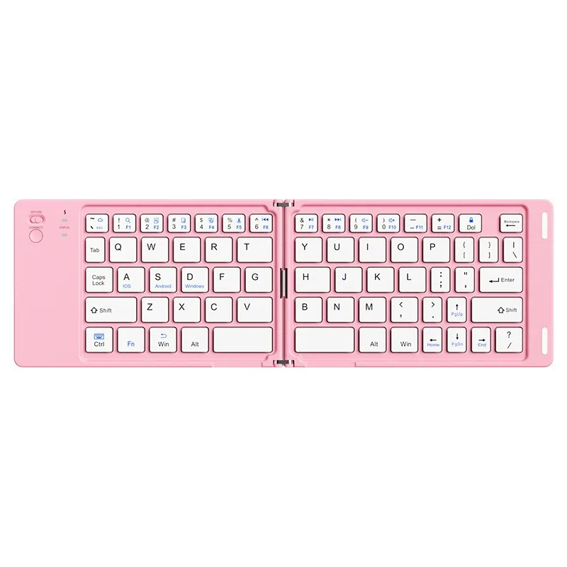 Rechargeable Mini Portable Folding Wireless Keyboard Foldable Keyboard Wireless Bluetooth for Laptop Mobile Phone