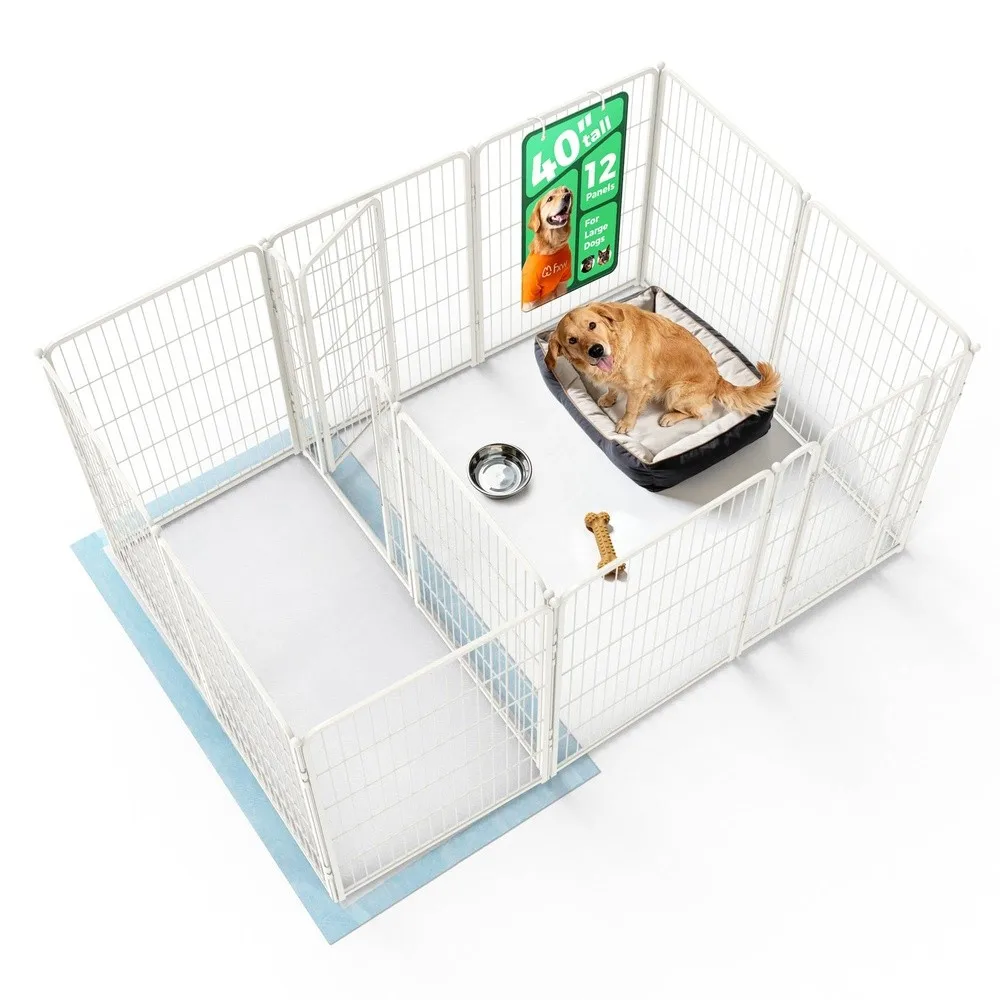 Homeplus Indoor Dog Playpen with Divider Connectors 40