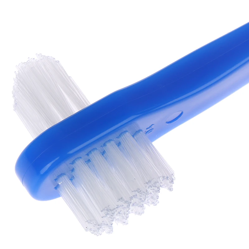 T-shape Denture Dedicated Brush Toothbrush Dual Heads False Teeth Brushes Gum Cleaner For Men Women