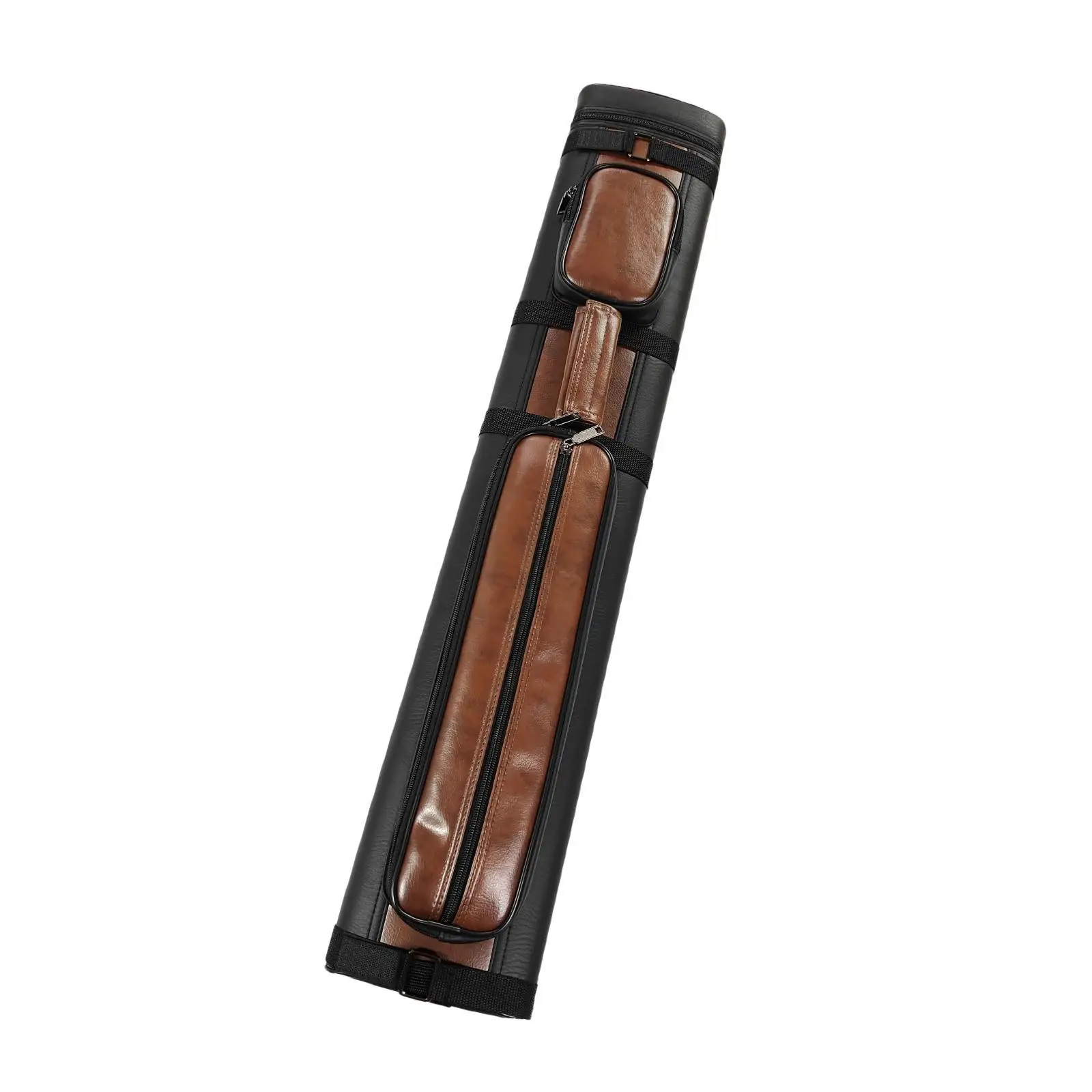 Pool Cue Case, Billiard Pool Cue Carrying Bag Soft for 1/2 Snooker, Zipper 4 Holes Storage Box Billiard Stick Storage