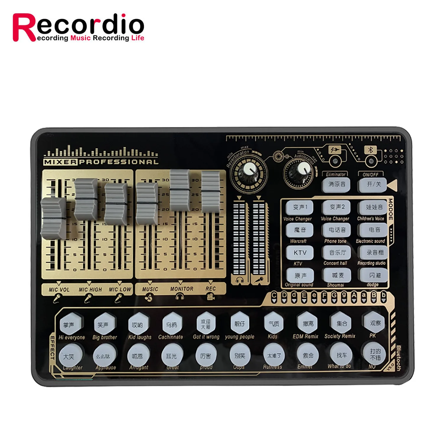 GAX-H9 Studio Soundkarte Audio Usb Externe Computer Pc Handy Singen Aufnahme Für Live-übertragung Mic Sound Karte