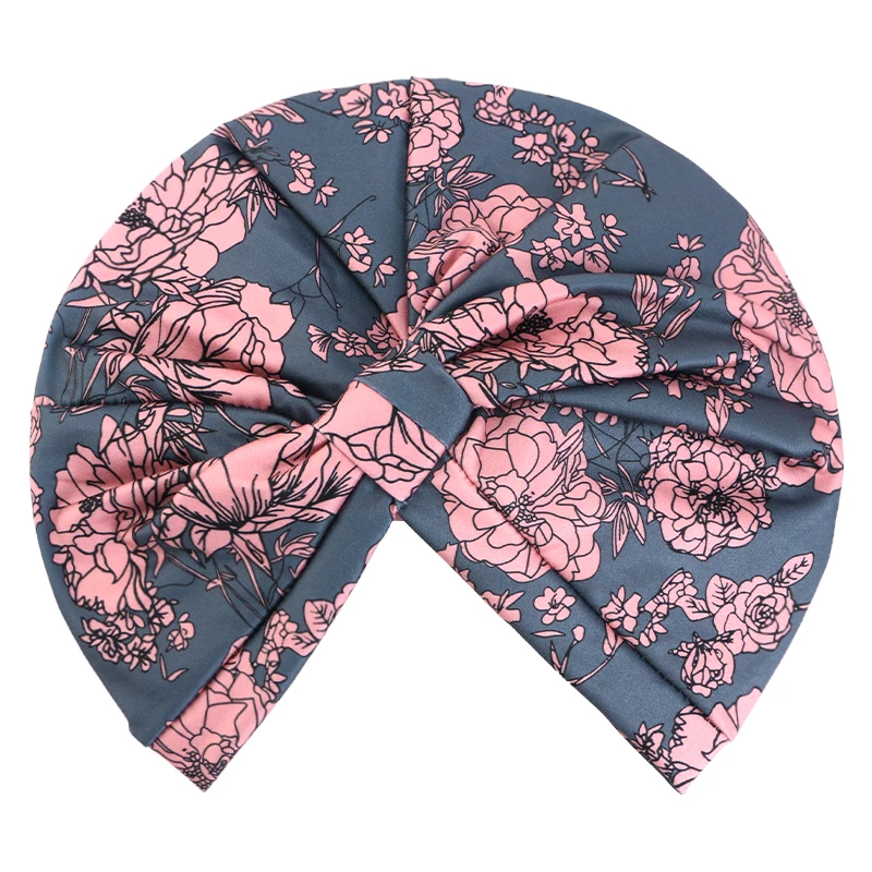 Muslim Women Ethnic printed headscarf Square Knot Bag Headscarf Indian Hat Protector Released Hat image 6