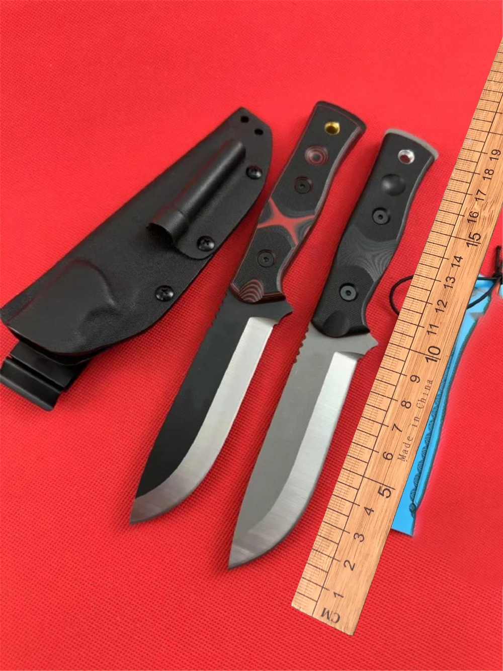 TOPS Fixed Blade BOB Straight Knife 154CM Steel Micatta Handle Camping Outdoor Survival Fishing Hunting Knife EDC Defense Tool