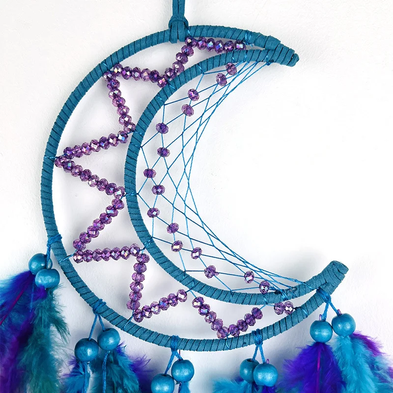 Dream Catcher Feather Wind Chime Home Car Pendant Wall Hanging Handmade Decoration Party Holiday Gifts Car Decor Accessories - Image 3