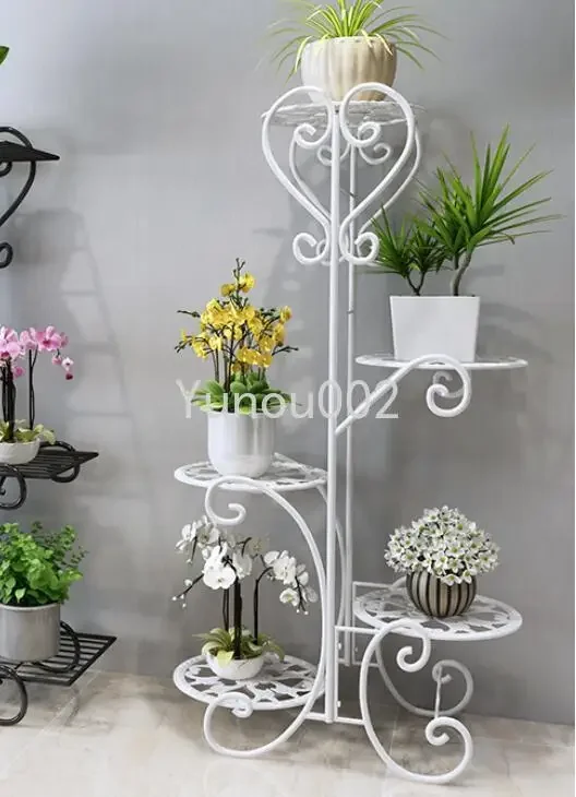 

Lvluo Living Room Flower Rack Storage Rack Multi-layer Floor Flower Pot Rack Balcony Indoor Modern Simple Flower Tieyi