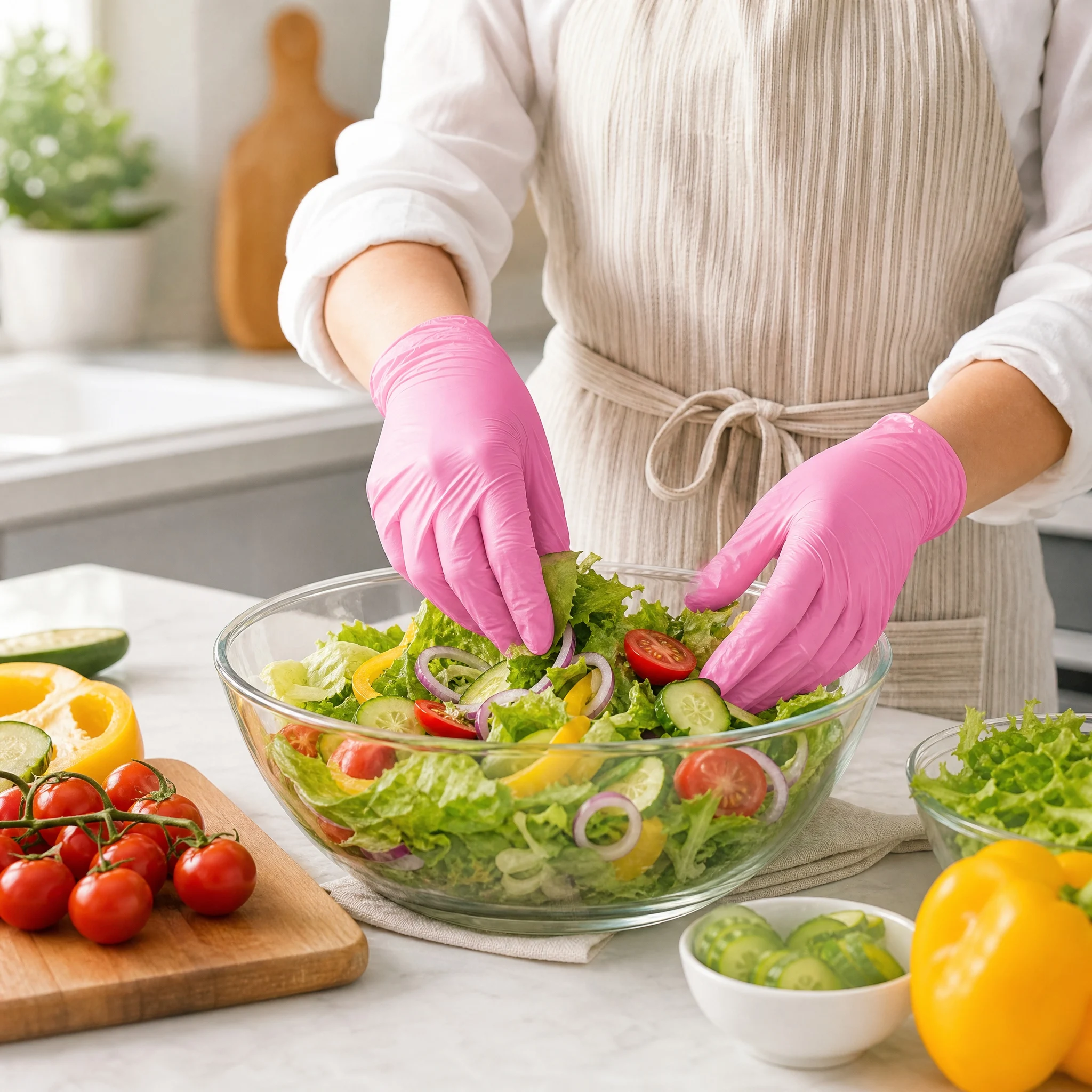 Guanti in Nitrile Rosa Semplic - Rubber Glove Cleaning recensione e prezzo