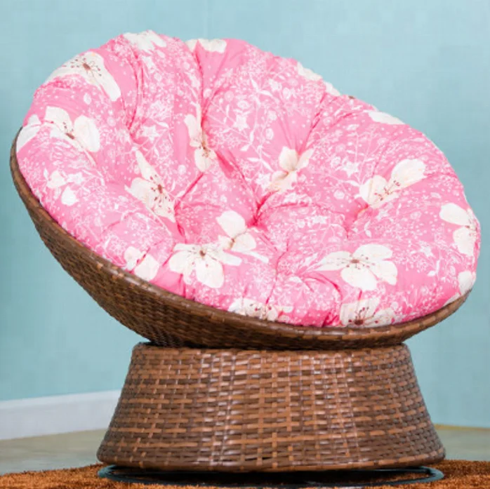 

Living Room Furniture Comfortable 360 Degree Turn Around Rattan Wicker Swivel Radar Chair With Cushion