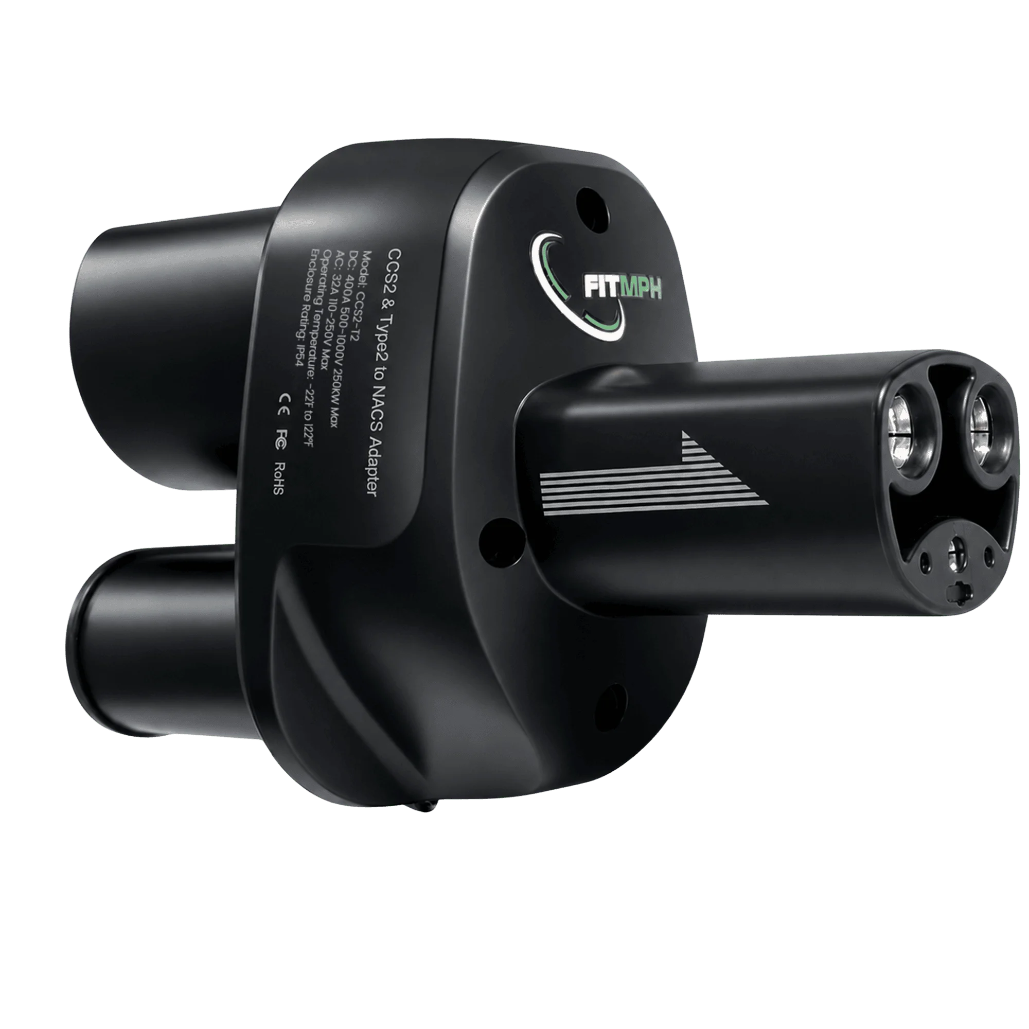 FITMPH Cybertruck-Konverter, 2-in-1-Adapter CCS2+Typ 2 zu NACS Tesla DC&AC, 250kW für Model 3/X/Y/S, max. 250V 32A – Detail 1