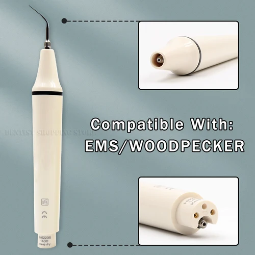 Imagen 2 del producto Escalador ultrasónico, pieza de mano desmontable, escalador piezoeléctrico Dental, punta libre, Compatible con SATELEC DT E WOODPECK EMS VRN, limpieza de dientes