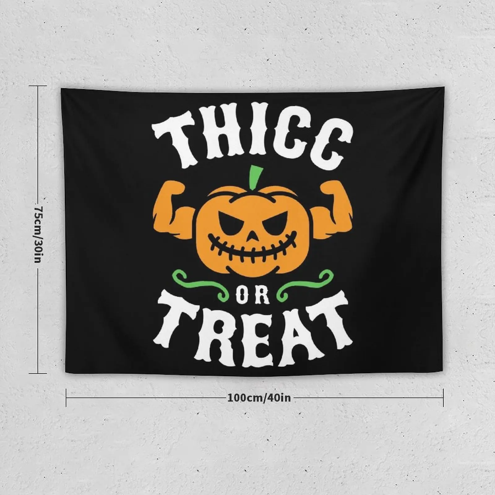 Thicc Or Treat Tapestry Wall Tapestries Home Decor Accessories Tapestry