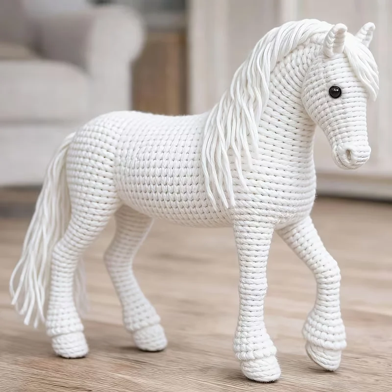 DIY Crochet Kit | Multicolor Adorable Pony-Shaped Amigurumi Ornament | Heartwarming Handmade Companion | Christmas | New Year | Birthday | Anniversary | Housewarming | Gift for Girlfriend | Mom | Best Friend | Adults | Crochet Kit | Video Tutorial |