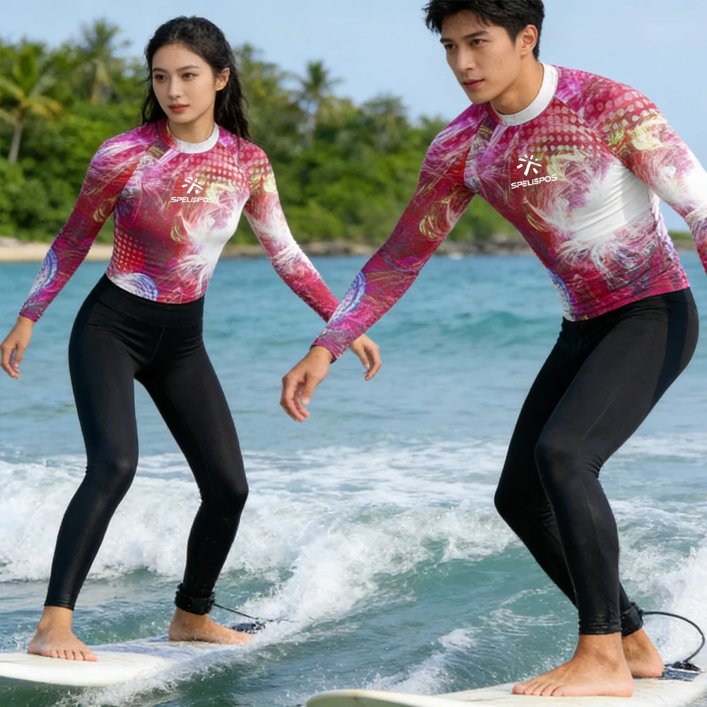 

Men Women Long Sleeve Surfing Shirt Rash Guard UPF50+ Sailing Top Wear High Quality Luxe Swim Beach Wear for Water Sport Fishing