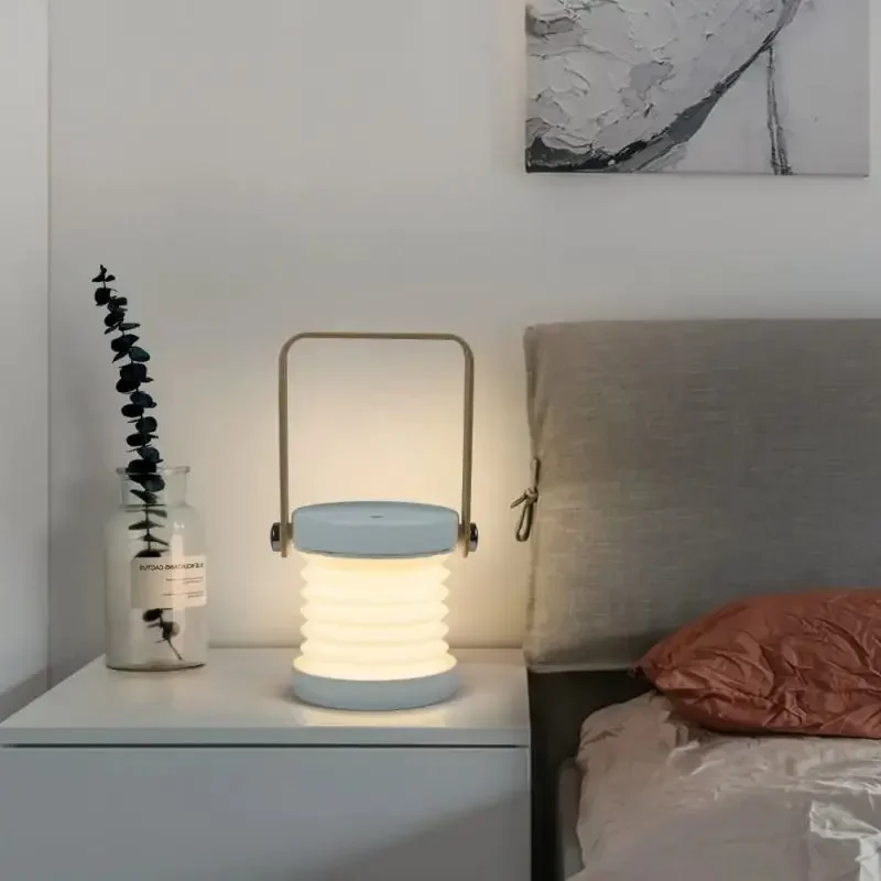 Klappbare LED-Lese lampe kreative faltbare tragbare Augenschutz lampe kleine dimmbare Home-Atmosphäre Laterne