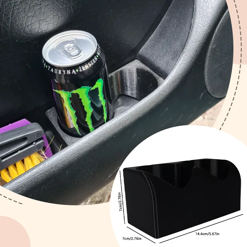 1PCS Car Door Cup Holder Drink Holder Mounts Car Interior Storage Organization Accessories Stowing Tidying For Volkswagen Golf 3