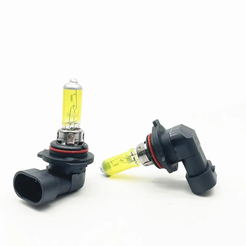 2 Pcs H10 12V 42W Yellow Lights 3000k Car Headlight Auto Fog Lamps Halogen Bulbs