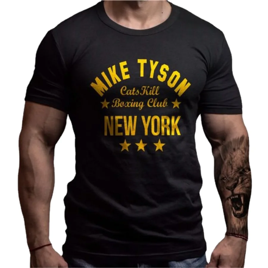 Camiseta de diseño personalizado de Mike Tyson Boxing Camiseta de algodón para hombre, camisa de manga corta con cuello redondo, talla S-3XL